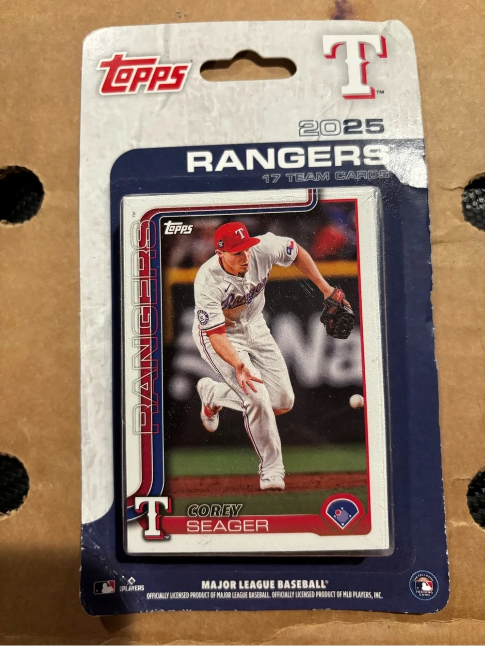 2025 Rangers Baseball Cards - in unopened package